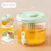 Water Bottles 4L Cold Kettle Refrigerator With Faucet Household Lemonade Bottle Drinkware Container For Kitchen Cool Bucket