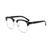 Sonnenbrille Anti Blue Light Blocking Brille Männer 2024 Black Square Computer Frames für Frauen Myopia Optical Nerd Fake Eye