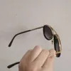 Vintage pilot solglasögon mach guld/grå gradient män solglasögon designer kvinnor glasögon sommar nyanser sunnies lunetter de soleil uv400 glasögon