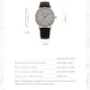 Montre-bracelets Watch Watch luxueux en cuir de quartz décontracté légèrement en relief pour hommes adaptés aux hommes de loisirs en plein air