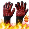 Rękawiczki NMSAFETY Rękawiczki ogniowe Rękawiczki w wysokiej temperaturze Mikrofalowe piekarnik Outdoor Grilla 932F BBQ Hot Flame Dowód roboczy Rękawiczki