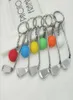 12pcslot Новый модный 3D Golf Creative Cheet Chepchain для ключи для автомобилей, держатель ключей, висящие металлические сплавные сплавные цепи ключа кольцо сувенирные подарки8402350