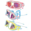 Gafas de natación para niños Gases de natación Edad 316 Gueribles para niños Enmarcado grande HD Antifog Protección UV Plaus impermeable 240418