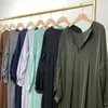 Vêtements ethniques modestes Abaya Femmes musulmanes à manches longues MAXI Robe Turquie Arabe Kaftan Dubai Eid Ramadan Islamic Party Party Jalabiya Vestidos