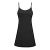 Atuendo de yoga vestidos de golf de tenis elásticos LU-77 Y MANEVELESS Fitness Sports Badminton Falda Running Dancing Volleyball D Dhemk