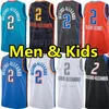 Wholesla Men Kids Sga Shai Gilgeous Alexande Basketball Jerseys OKC City Jersey Blue White Vest