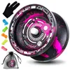 Yoyo magicyoyo t7 responsivo yoyo aluminium metal iniciante yoyos com rolamento estreito de yoyo e strings extras de 5 anos + saco + luva