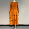 Robes décontractées miyake plissée robe à ébullition femelle printemps 2024 Modèles d'été longs de tempérament réduction de réduction gâteau jupe de mode Vêtements