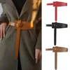 Ceintures véritables en cuir véritable ceinture en cuir noir rouge brun fine ceinture pour les accessoires de robe