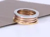Keramische lente -ringen voor vrouwen Men Men Girls Ladies Midi Rings Classic Designer Wedding Bands Brand Sieraden Gold Silver Rose Mix Color6405372