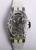 JB Topversie Excalibur Spidr RDDBEX0479 Echte Tourbillon RD505sq Mechanische handwindende herenwacht Titanium Case Sapphire Design1428656