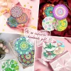 Numero Ruopoty 8pc/Set Diamond Painting Coasters Coaster Mat non scalente Rhinestone ricamo sotto le sottobicchiere Diamond Art Artigian Gift