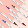 Eyeliner 6 färg flytande eyeliner penna vatten Proof Lying Silkworm Pencil Mycket fin brun Purple Blue White Eye Makeup Shadow Liner Cosmetic