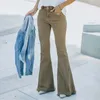 Frauenhose Capris Vintage Denim Cargo Hosen Hose Jeans Frauen hohe Taille Distelte Frauenhosen Flare Hochhaus Röhrenjeans Baggy Jeans Y240504