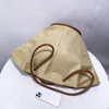 Bolsas de ombro de ombro de grandes dimensões para mulheres bolsas de designer de luxo bolsas 2024 em material de linho setor de grande capacidade para axil