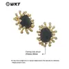 Boucles d'oreilles WT-ME092 WKT 2024 Style Stone Cumbic Zircon Femmes Natural Gem Luxury Mignon Design Ins