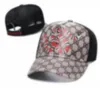 Baseball Cap Brand Designer Hat Caps Italy Casquette Luxury Snake Tiger Bee Cat Canvas med män Fashion Women Hats Casquette A6