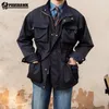 Giacche da uomo giacca da caccia impermeabile per esterni di qualità da uomo a più tasche M65 M65 Casualmente Collar COLLARE COLLARE RETRO SCRING