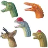 Andere speelgoed 5 Mini Cartoon Realistische Dragon Dinosaur Finger Puppet Sets rollenspel speelgoed Childrens Story PropsL240502