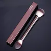 Single Makeup Brush Makeup Double Head Loose Powder Brush High Quality Fiber Aluminum Tube Beauty Makeup Tool Brush 240418