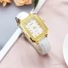 Wristwatches Women's Quartz Watch Inlaid With Rhinestones Luxury Temperament Retro Elegant Square Case For Women Gifts Ladies Reloj