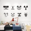 Stickers Cartoon Smiley Face Expression pack Wall sticker For Kids room Home decor Living room Creative Acrylic Wall stickers Self paste
