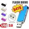 Laufwerke 64 TB USB 3.0 Flash -Laufwerke Hochgeschwindigkeitstransfer Metall Pendrive Memory Card Memoria wasserdichte Stick tragbarer neuer USB -Stick