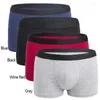 Sous-pants boxer hommes shorts en coton shorts masculins sous-vêtements de sous-vêtements pour culot