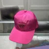 Baseballhattar Designer Nylon Street Ball Caps Fashion Mens Womens Sport Cap Cap Casquette Justerbar Trucker Hat Cappello Men Luxe Sunhat Pink Yellow Accessories