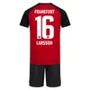 2023 24 Eintracht Maglie da calcio di Francoforte da uomo Lenz Alario Kolo Muani Koch Borre Skhiri Home Red Black Child Shirts Daifort