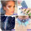 O7DC Festival des paillettes corporelles Corps Glitter Gel Face Eye Glitter pour fard à paupières Holographique Cosmetic Laser Powder Nails Chunky Nails Hair Glitter Bar Makeup Set D240503