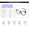 Sunglasses Blue Light Glasses Women Fashion Cat Eye Transparent Female Vintage Anti Fatigue Computer Eyeglasses Men Plain