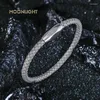 Charmarmband månsken äkta flätat läderarmband för man rostfritt stål knapp enkel svart handvävda smycken gåvor