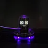 TABEL Klokken Nixie Tube Clock 1.54inch LCD -scherm Creative Electronic Glow Glows Analog voor kamers en bureaus Home Decoratie