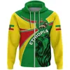 Heren Hoodies Sweatshirts Ethiopian Lion Badge Mens Grafische hoodie Zipper Hoodie Fashion Street Kleding Ethiopische ritssluiting Sportshirt Heren Hoodie Zipper Q240506