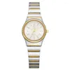 Relógios de pulso Liebig Japan Quart Movimento Women Mens relógios luxuosos aço inoxidável feminino feminino Golden Wristwatch relógio Relógio feminino