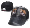 Cap Baseball Cap Marka Projektant czapki Włochy Casquette Luksusowy węża tygrys pszczoła kota płótno z udziałem mężczyzn mody Hats Casquette A12