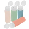 Bottiglie di stoccaggio 4 pezzi Macaron Forniture da viaggio Tube Schema bottiglia set di shampoo Plastica