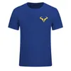 Herren-T-Shirts Neue beliebte Rafael Nadal Tennis Player T-Shirt Herren Black Short Slve Cotton T-Shirt High Quty Herren O-Neck Top T240505