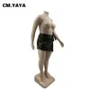Cmyaya plus size dames camouflage gedrapeerde taille shorts rokken 2023 mode zomer streetwear ins curve mini rok 240420