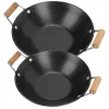 Uitrusting 2 stks soeppot roestvrijstalen bakplaat individu individuele kookgerei gietijzeren grill metalen keuken hete pan pot kleine hete pot