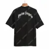 Palm pa harajuku 24ss molla rotta per lettere orso decapitato con lettere logo maglietta sciolta hip hop oversize hip hop unisex a manica corta tees angeli 2058 xpr