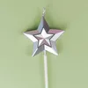 3pcs Bougies Five Pointed Star Happy Birthday Cake Decoration Cougies