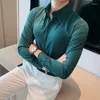 Camicie da uomo 2024 uomini estivi di alta qualità Summer maniche corte a strisce coreana slim codin casual business abbigliamento formale camicetta homme