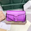 Bolso de diseñador Bolsas de mensajero atigrado para mujer Bolso de cuero real de cuero espejo de calidad Square Crossbody Bolsas de moda Satchel Bag de alta calidad