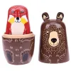 Poupées 1 set matryoshka poupées bois russe nidium poupées babushka peinture à la main beus Poupee russe pour enfants cadeaux de poupées conçues décoration intérieure