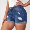 Short féminin jeans minceur de chariot printemps d'été