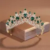 Biżuteria do włosów ślubnych iTacazzo Bridal Headwear Crown Classic Army Green Colourtiras odpowiednie na wesela kobiet i przyjęcia urodzinowe