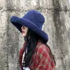 Berets Style coréen Big Brim Fisherman chapeau d'été pliable solable pour femmes filles Visor Cap
