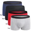 Sous-pants boxer hommes shorts en coton shorts masculins sous-vêtements de sous-vêtements pour culot